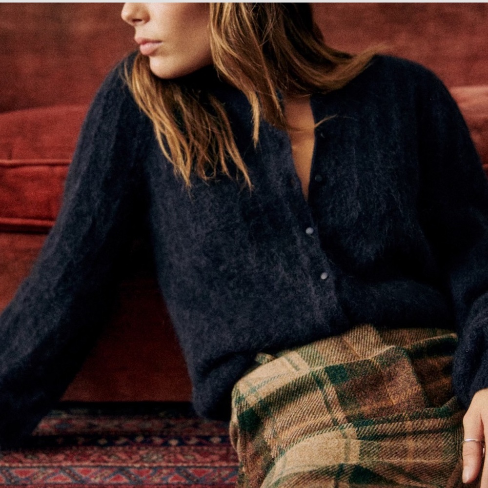 Sezane Amance Cardigan Navy - Size S